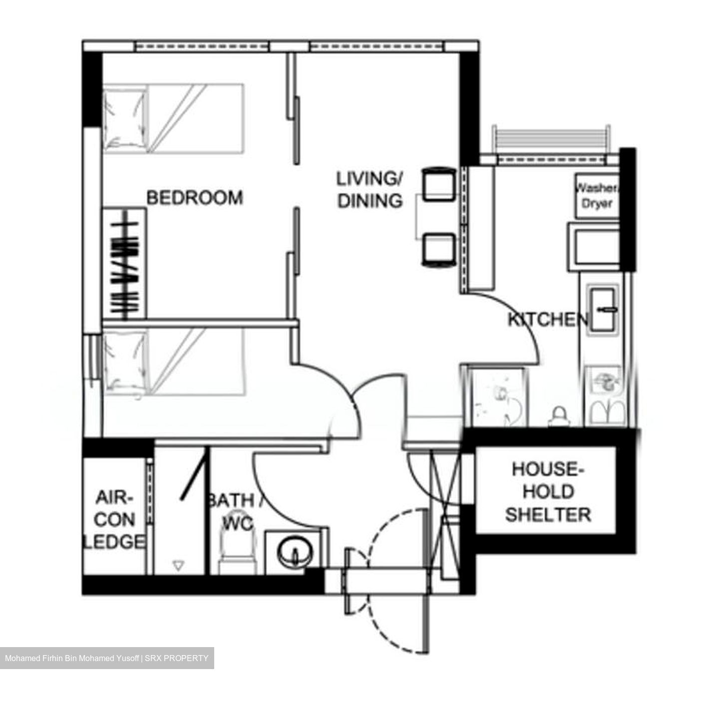Blk 807A Choa Chu Kang Avenue 1 (Choa Chu Kang), HDB 2 Rooms #580072821